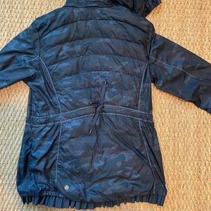 Lululemon navy camo hooded Jacket